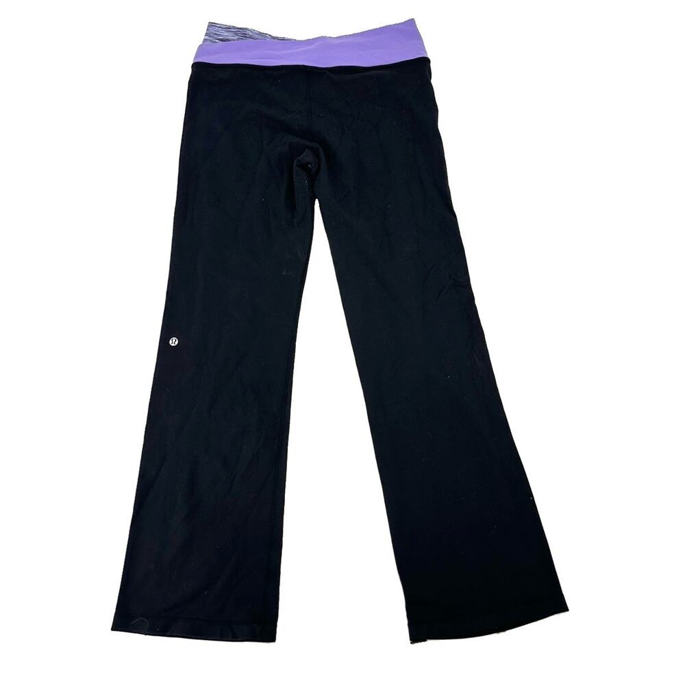 Vintage Lululemon Size 10 Women Groove Pants Flare Black Yoga 31” Inseam 62-14